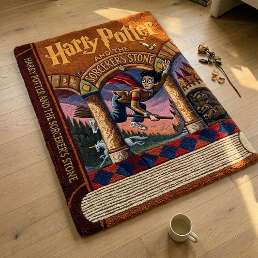 "Potter" Book Rug